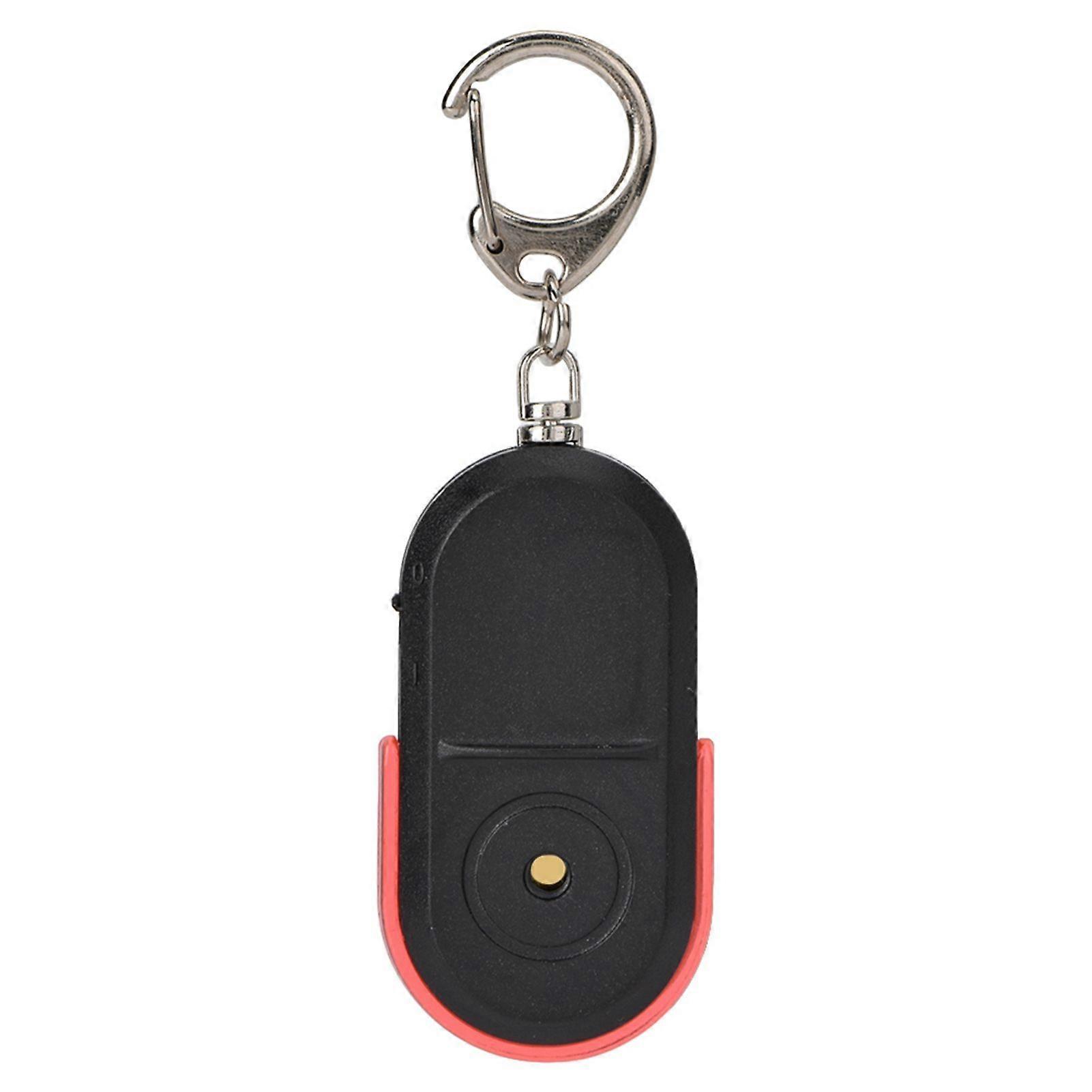 Wireless Anti Lost Alarm Key Finder Locator Whistle Sound LED light with Battery Red