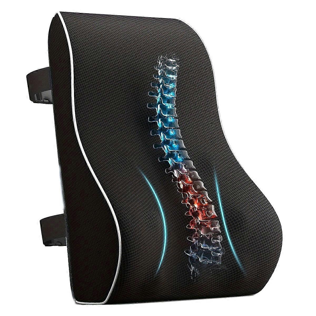 Lumbar Support Pillow Memory Foam Car Seat Waist Cushion Relieve Back Pain Soft and Comfortable for