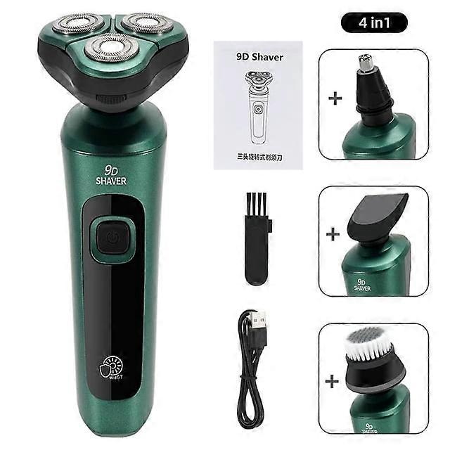 New Smart Electric Shaver LCD Digital Display Three-head Floating Razor USB Rechargeable Washing Multi-function Beard Knife