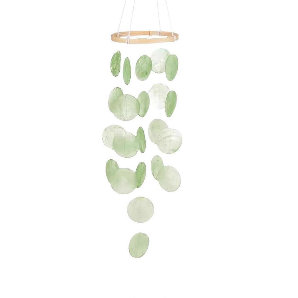 Shell Wind Chimes for Outside Garden Coastal Hangable Ornament A