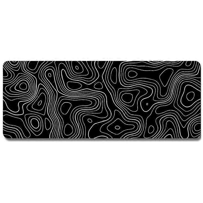 Topographic Contour Extended Big Mouse Pad Computer Mouse Mat