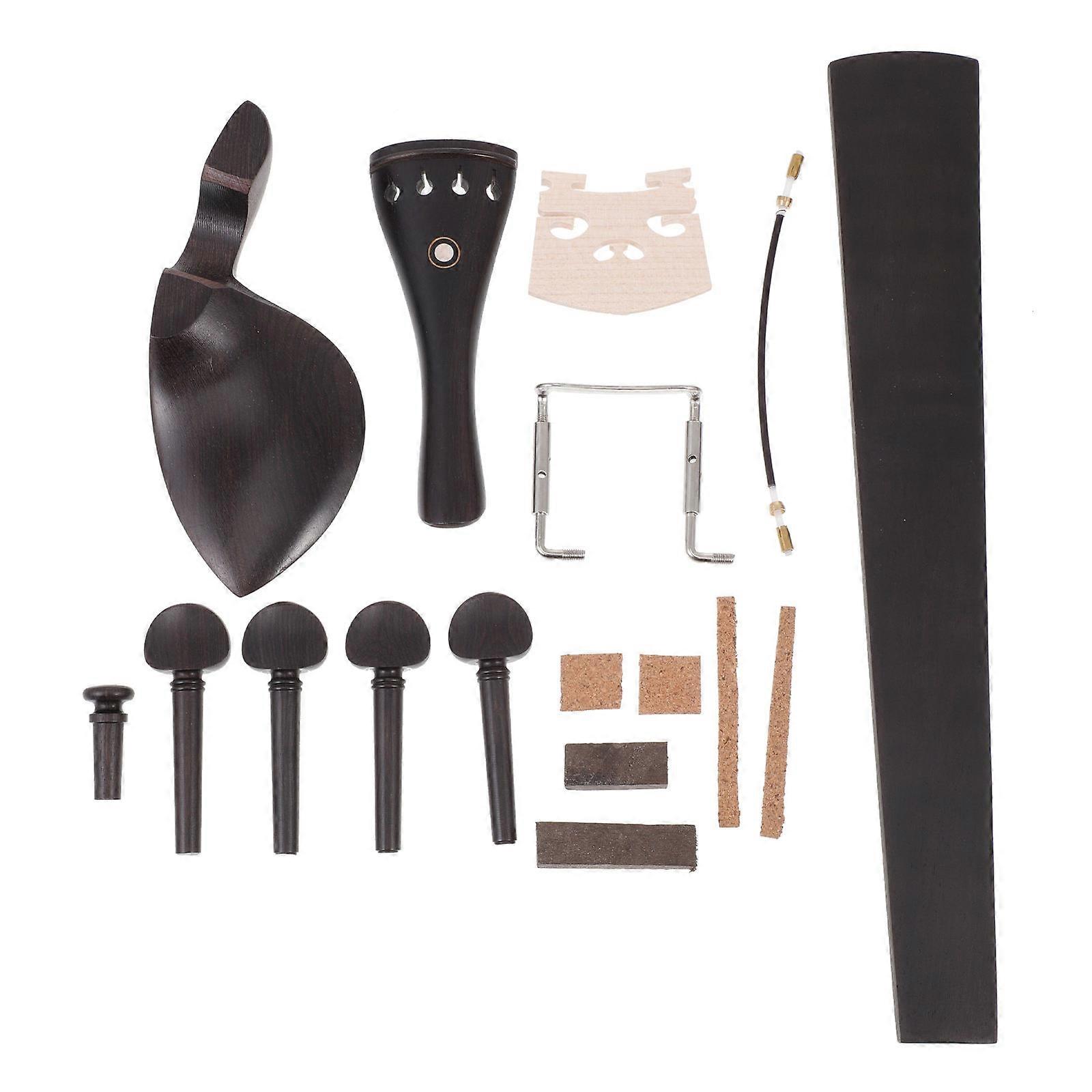Ebony Violin Parts Professional Violin Accessories 2Pcs Assorted