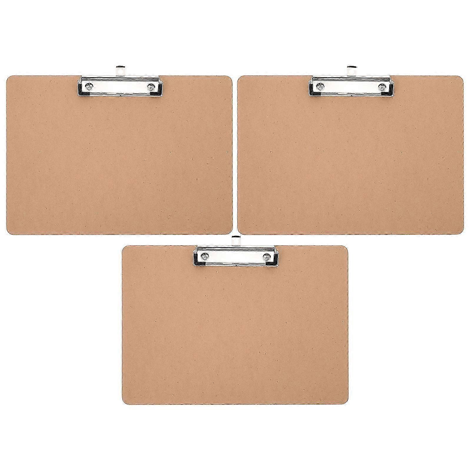 Clipboards For Classroom Writing Board Portable Office Use Assorted Color 31X23X1CM 3Pcs