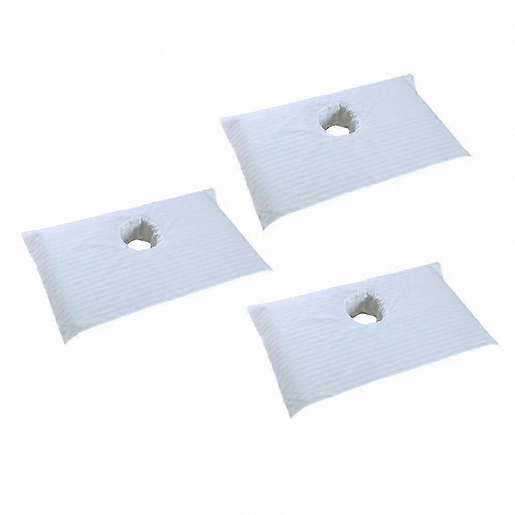 White Cotton Spa Towel for Massage Tables with Face Hole Cover
