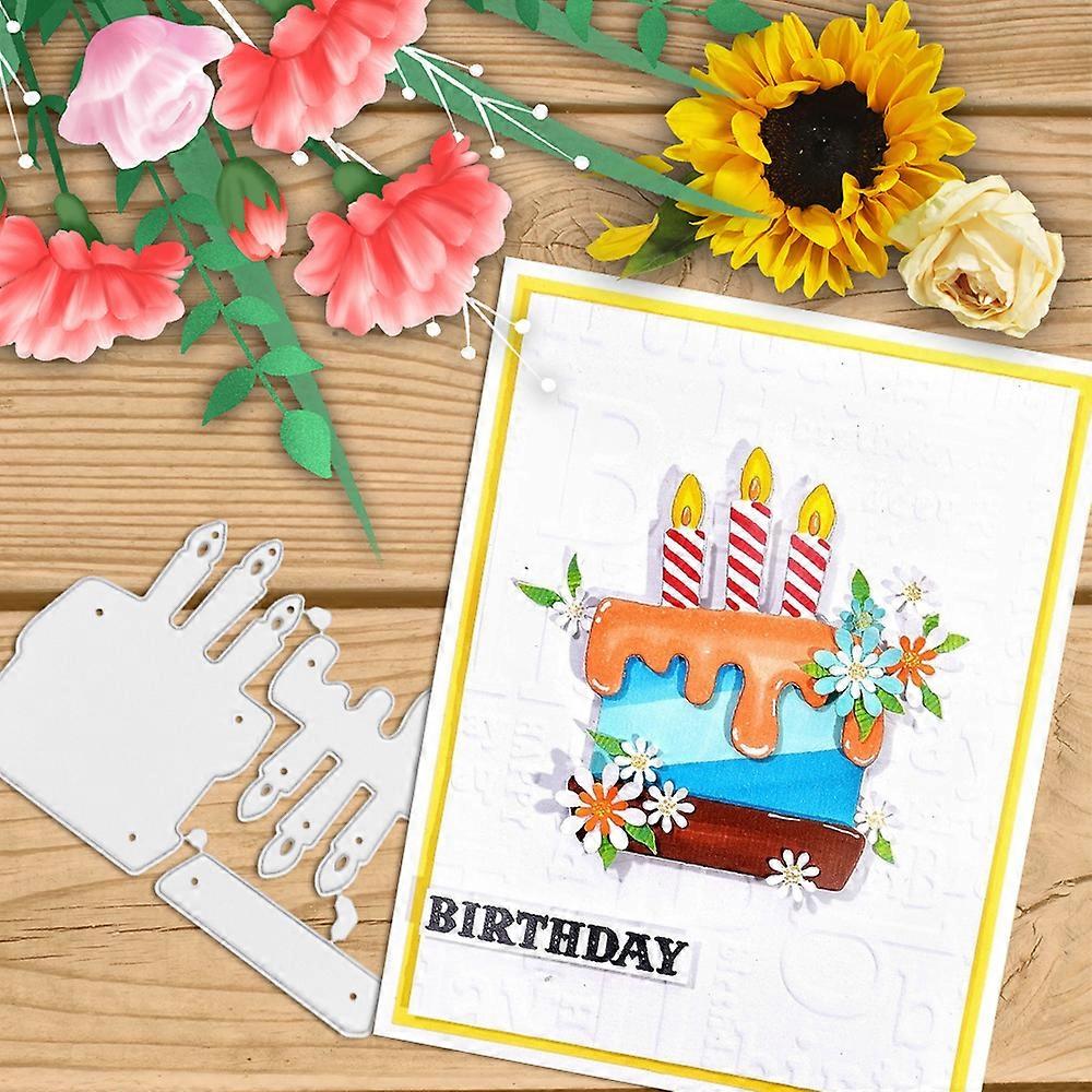 1PC Birthday Cake Candles Metal Cutting Dies Die-cut Crafts Stencil Tool for DlY Handmade Scrapbook Cards