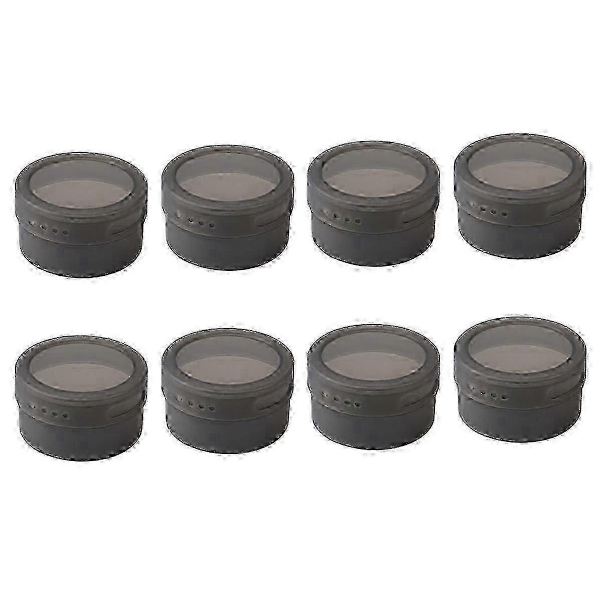 magnetic spice tins for refrigerator with transparent lid