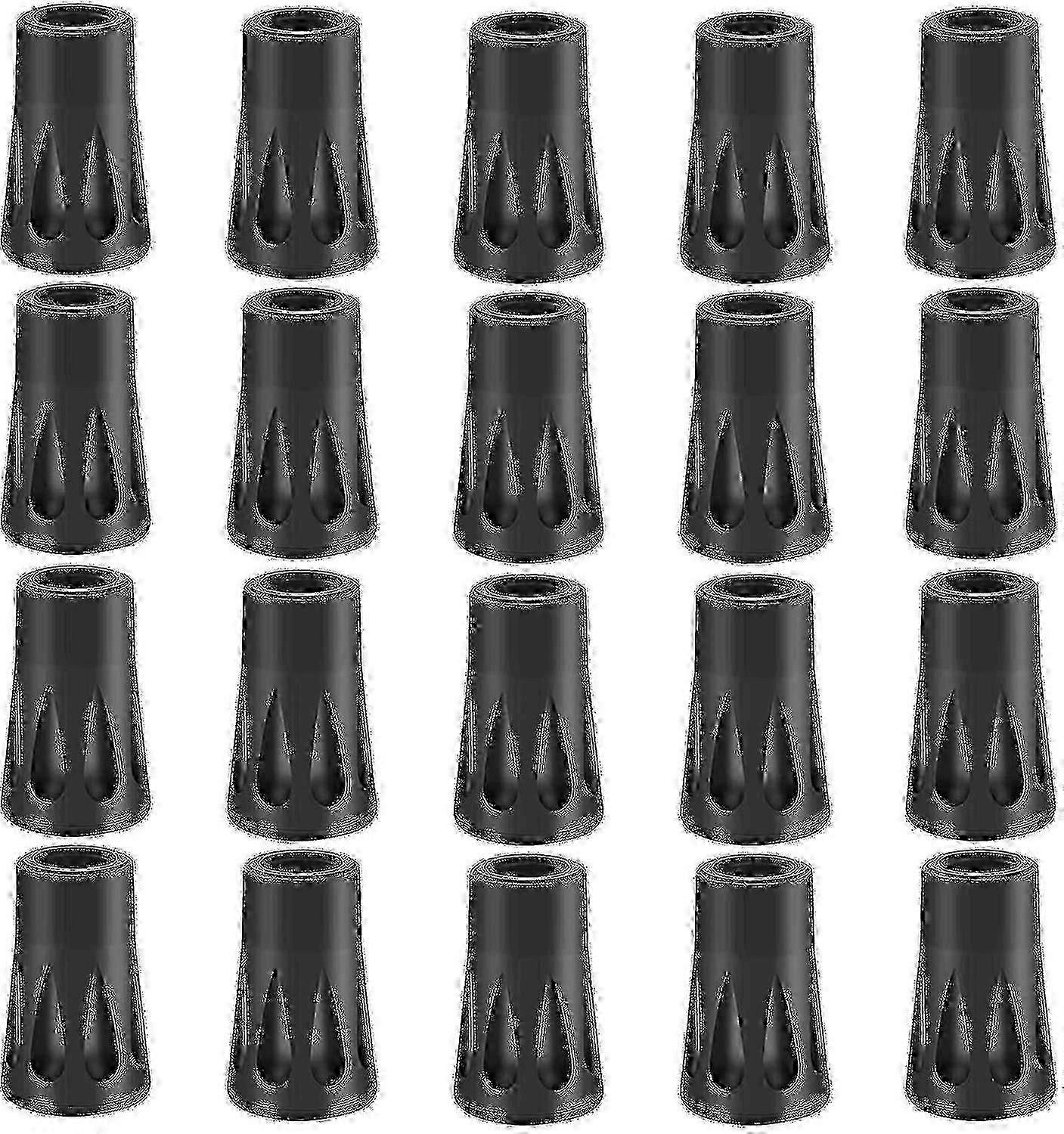 Hiking Poles Rubber Buffer Set - 20 X Rubber Buffer Nordic Walking Pads