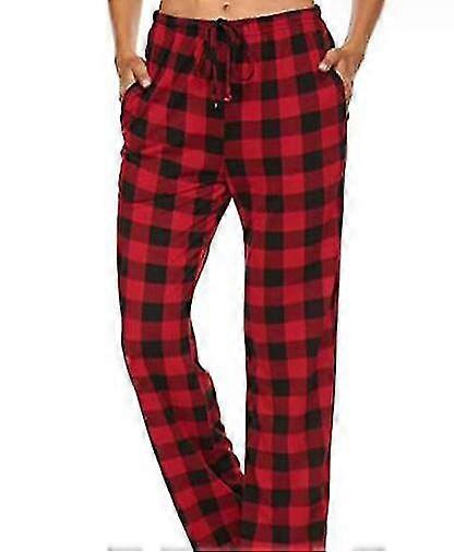 2025 Women's Waist Drawstring Plaid Pajama Pants