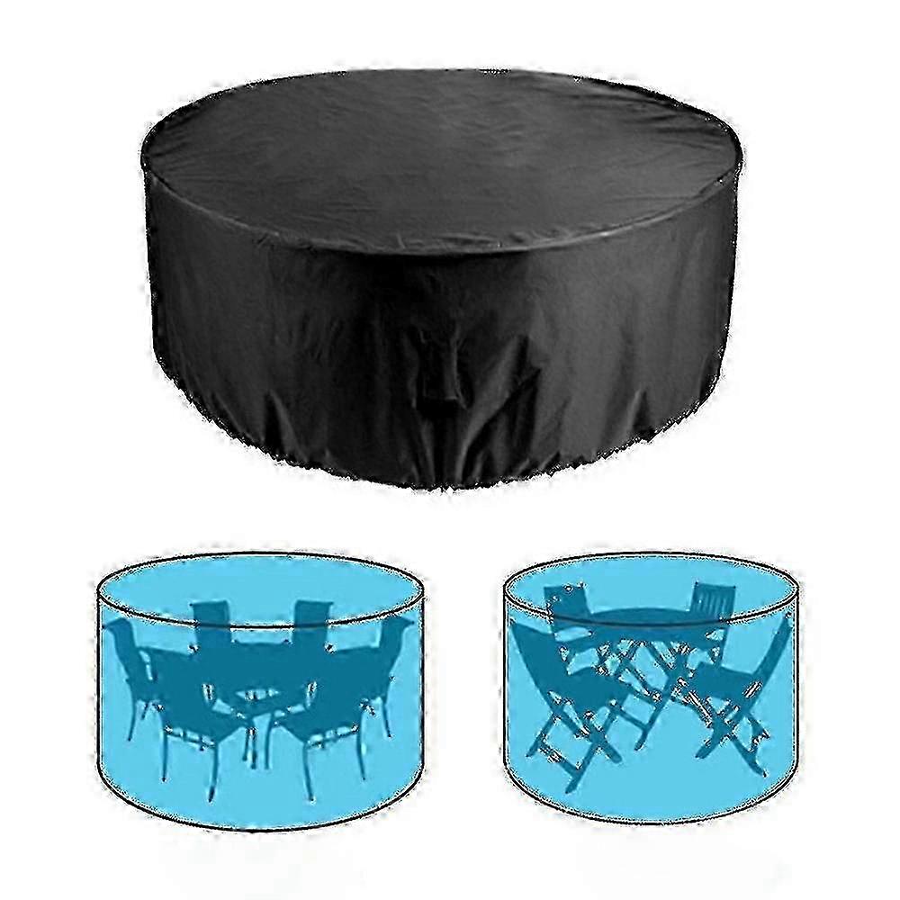 2025 210d Round Patio Table Cover Waterproof Table Cover
