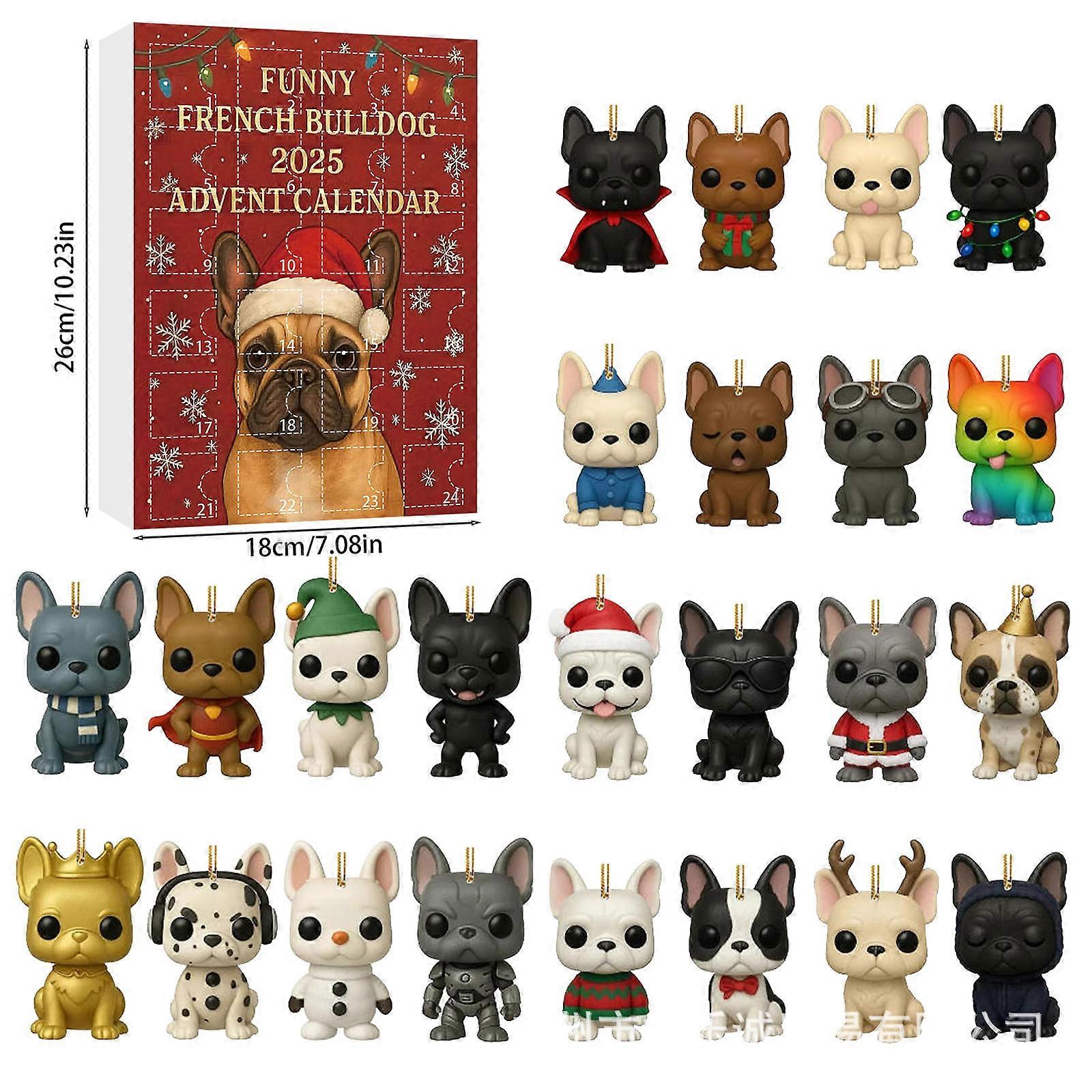 French Bulldog Advent Calendar 2025 - Fun French Bulldog Advent Calendar (I version)