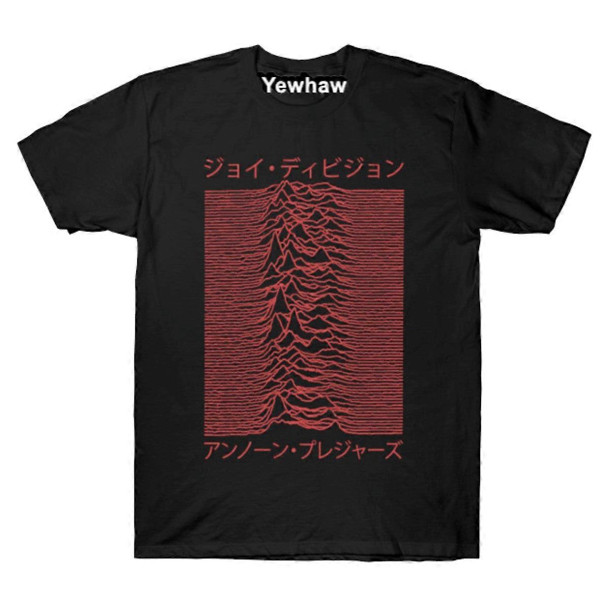Unknown Pleasure Red Katakana Version Parody T-shirt Joy Division Tee