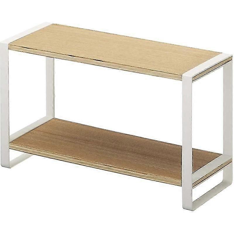 Kitchen Spice Rack Two Layer Solid Wood Shelf Household Countertop Sauce Bottle  Holders