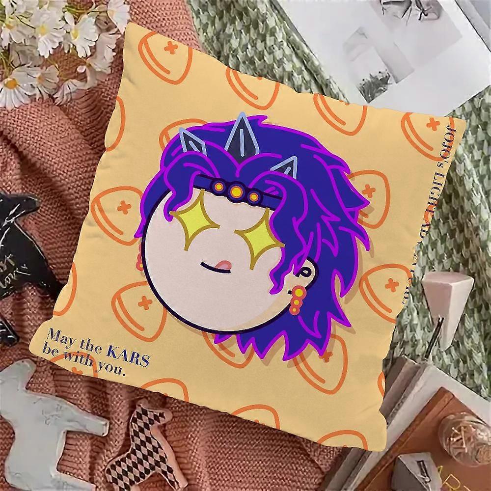 v166ジョジョ奇妙な冒険クッションカバーリビングルームクッションのためのピロカバー装飾的な枕ホームデコレーションソファ枕カバーgg166