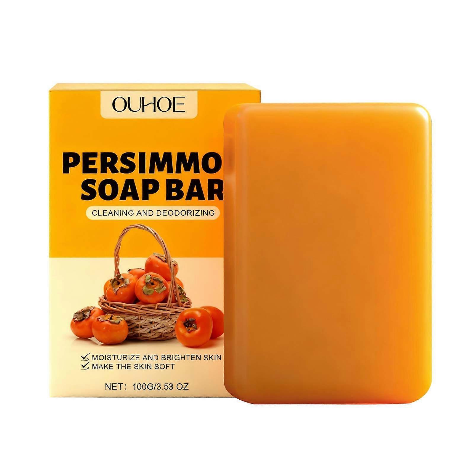 Ouhoe Persimmon Refreshing Bath Soap Gently Nourishes, Hydrates And Moisturizes The Skin. It Is A Cleansing, Fragrant And Hydrating Beauty Soap