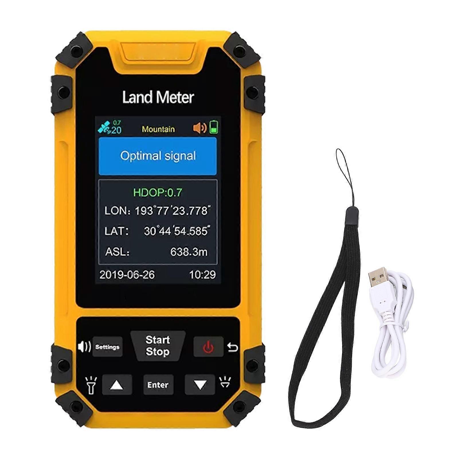 Handheld land area measurement tool for SurveyPro with GPS and mapping functions