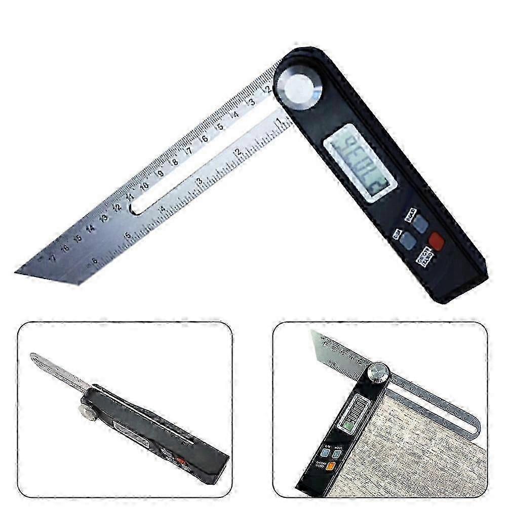 Optimized Stainless Steel Digital Protractor Gauge with 360-Degree Electronic Level for T Bevel Measurements