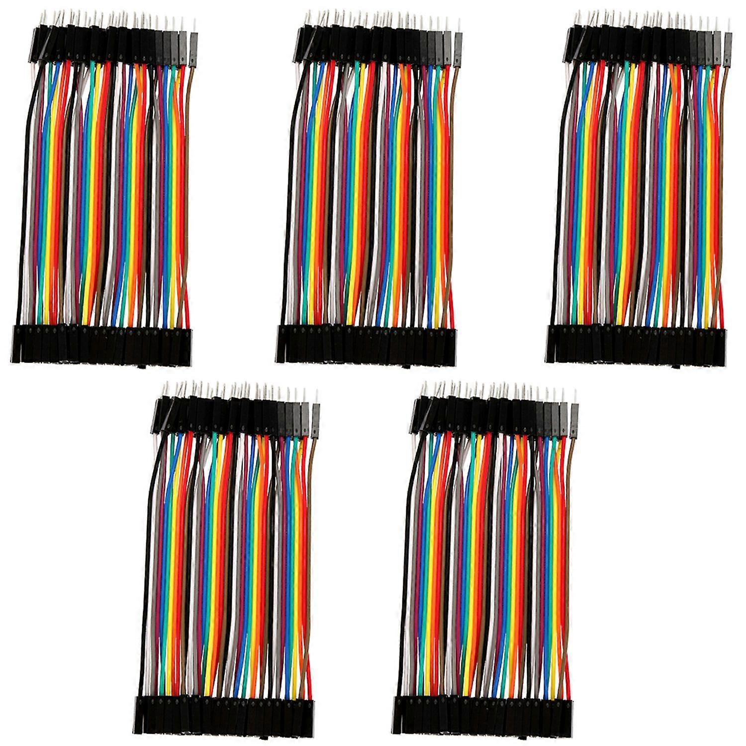 5pcs Colorful 11.5cm Jumper Wires Set 40pin M to F Ribbon Cable for Breadboard
