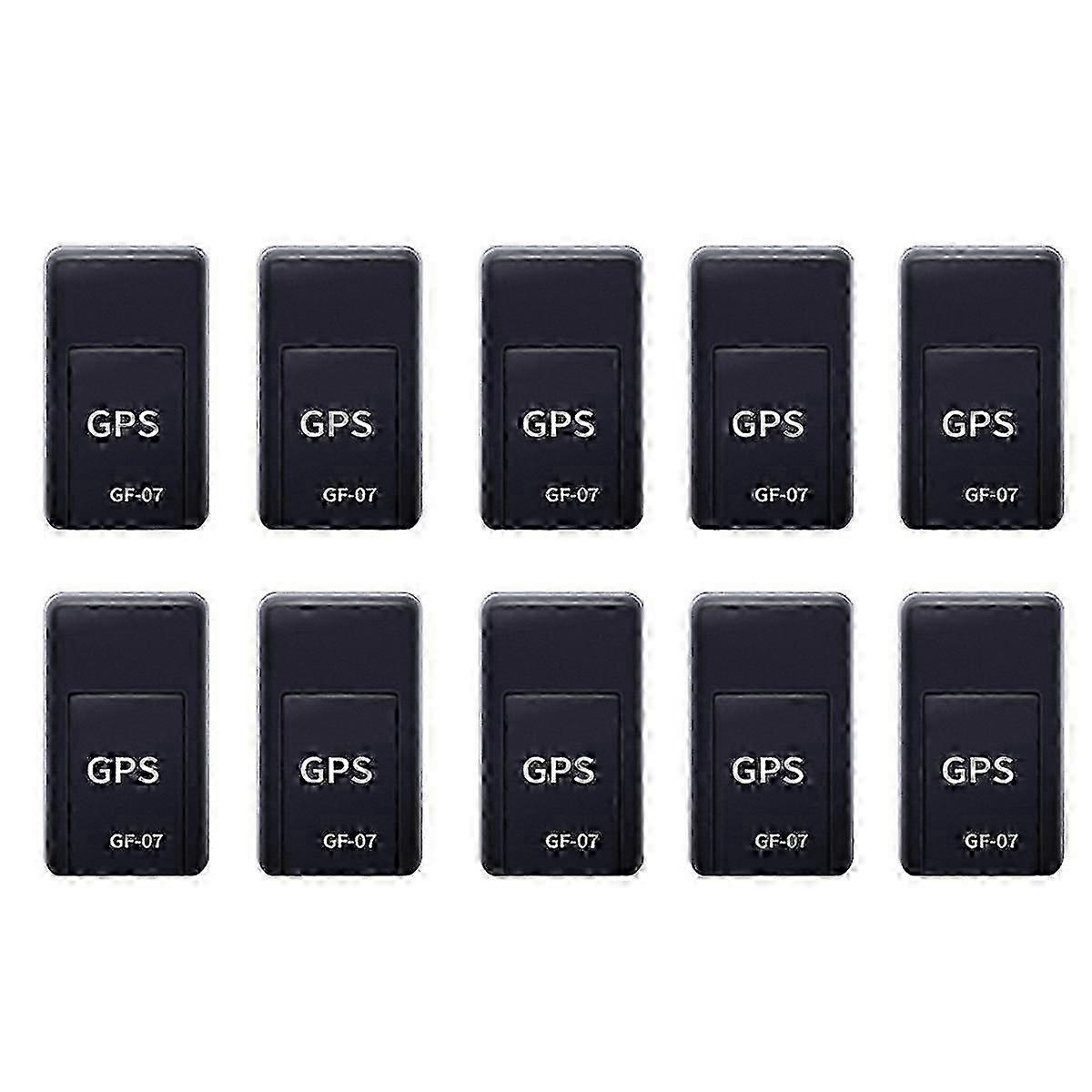 10 Pack GF07 Mini Magnetic GPS Trackers - Real Time Vehicle Location Monitor