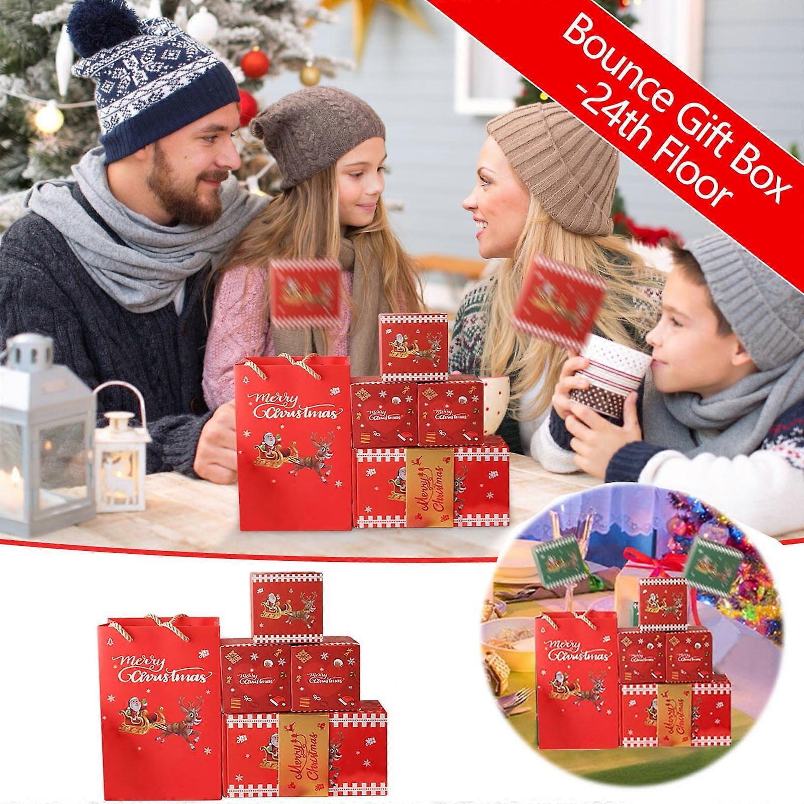capino New Christmas Surprise Bounce Box, Unique Explosion Gift Box, Compatible with Christmas Gifting – Create the Most Memorable Holiday Presents