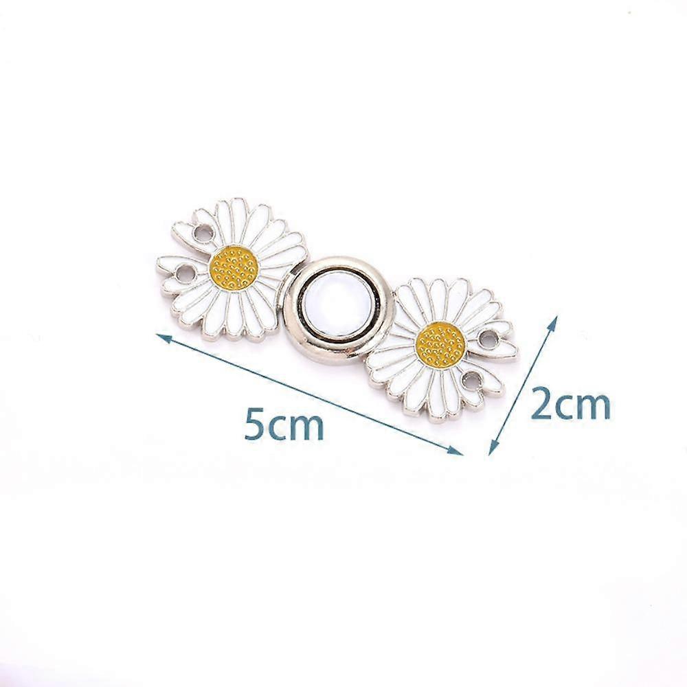 Easy to Use Flower Buttons Pins Adjustable Waist Buckle Extender  for Jeans Pants Skirts