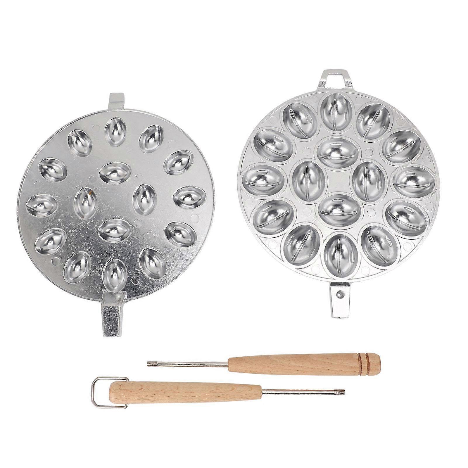 Cookie Moulding 16 Hole Non Stick Oval Shaped Cookie Moulding Maker for Home Bakery Style 2