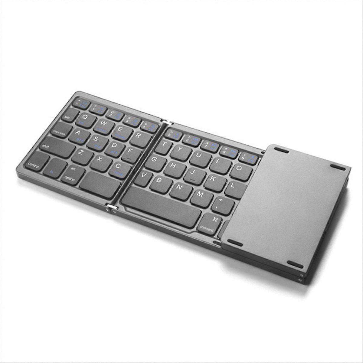 Foldable Wireless Bluetooth Keyboard Rechargeable Folding Keyboard for Mobile Tablet Notebook Offic