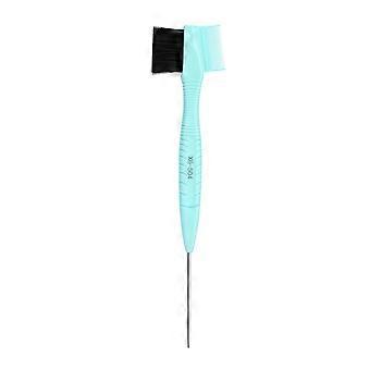 Doppelseitiges Augenbrauenstyling-Tool mit Stahlstiften und weichem Nylon für natürlich definierte Augenbrauen, mehrfarbig