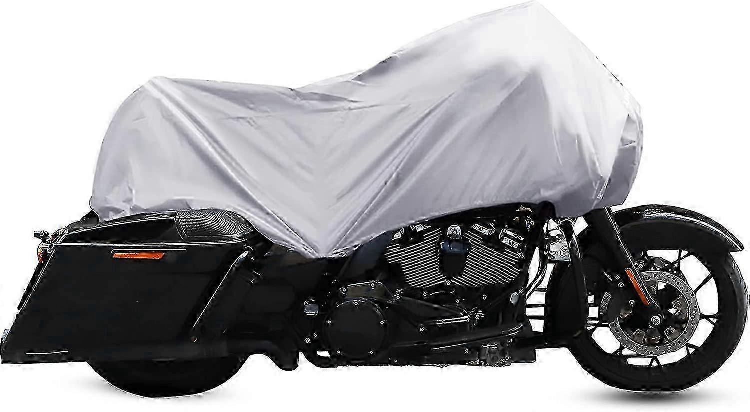 Housse de moto X AUTOHAUX, légère, demi-housse, imperméable, protection contre la pluie et la poussière, violette, taille M, compatible avec la plupart des motos de tourisme.