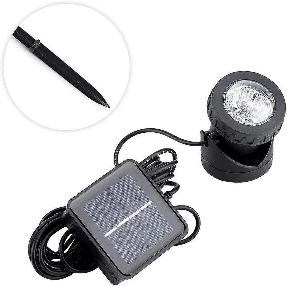 Mini Solar Lights Underwater, 6 LEDs Waterproofing Solar Spotlight, Light Dark