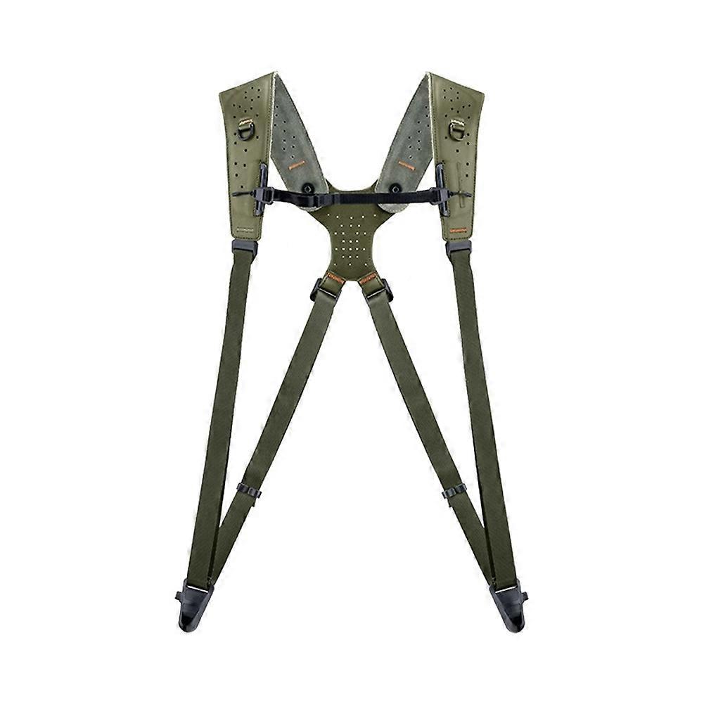 PGYTECH Camera Strap Master Leather Dual Shoulder Harness for 3 Cameras Adjustable Camera Harness for Professional Photographe B