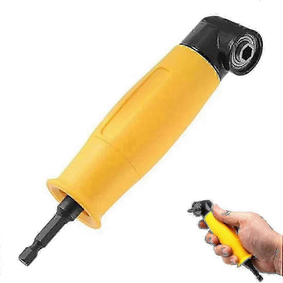 90 Degree Right Angle Hex Shank Extension Drill Bit Socket Screwdriver Holder Adapter for Right Angle Drill