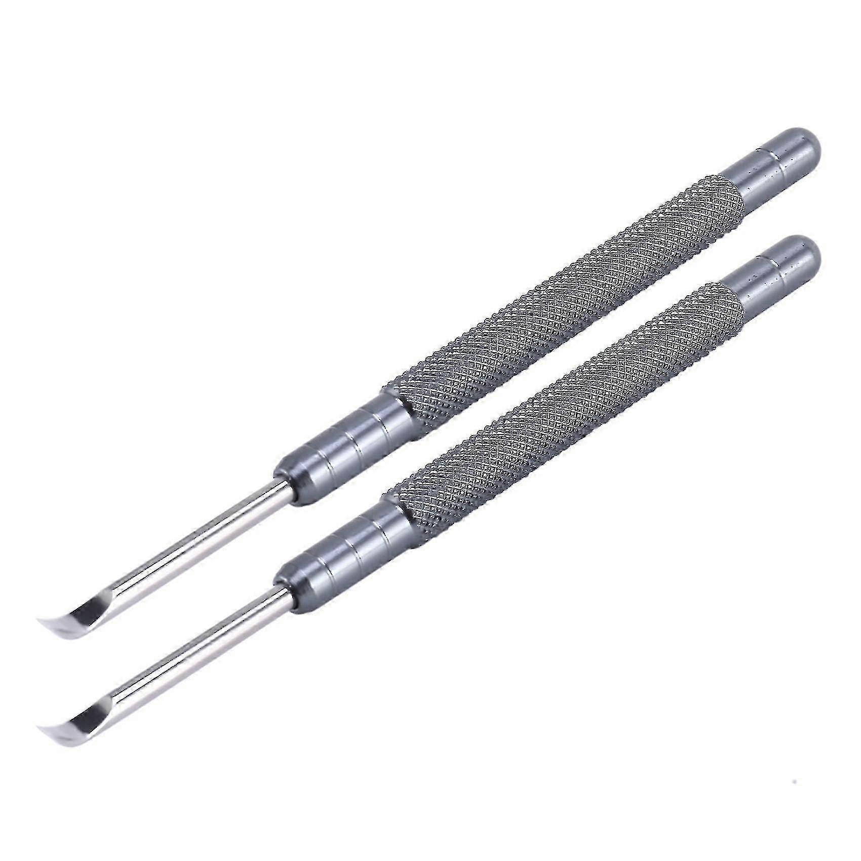 2 Pack Métal Horloger Outil de réparation Montre Lève-mains Outils Levers avec lame plate (emmêlage)