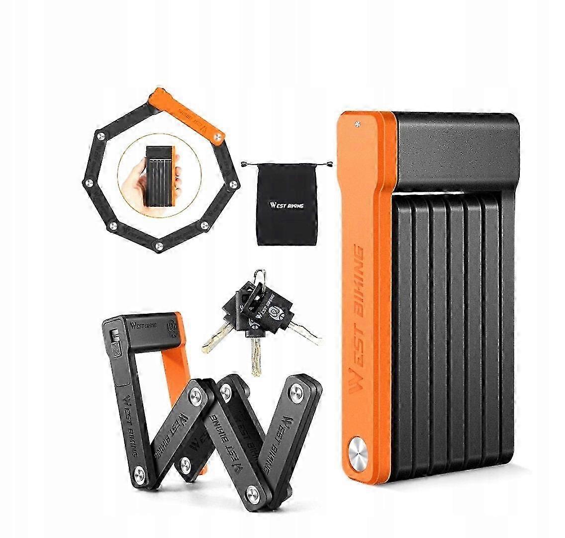 Bicycle Security Folding Clasp West Biking Mini Folding Lock