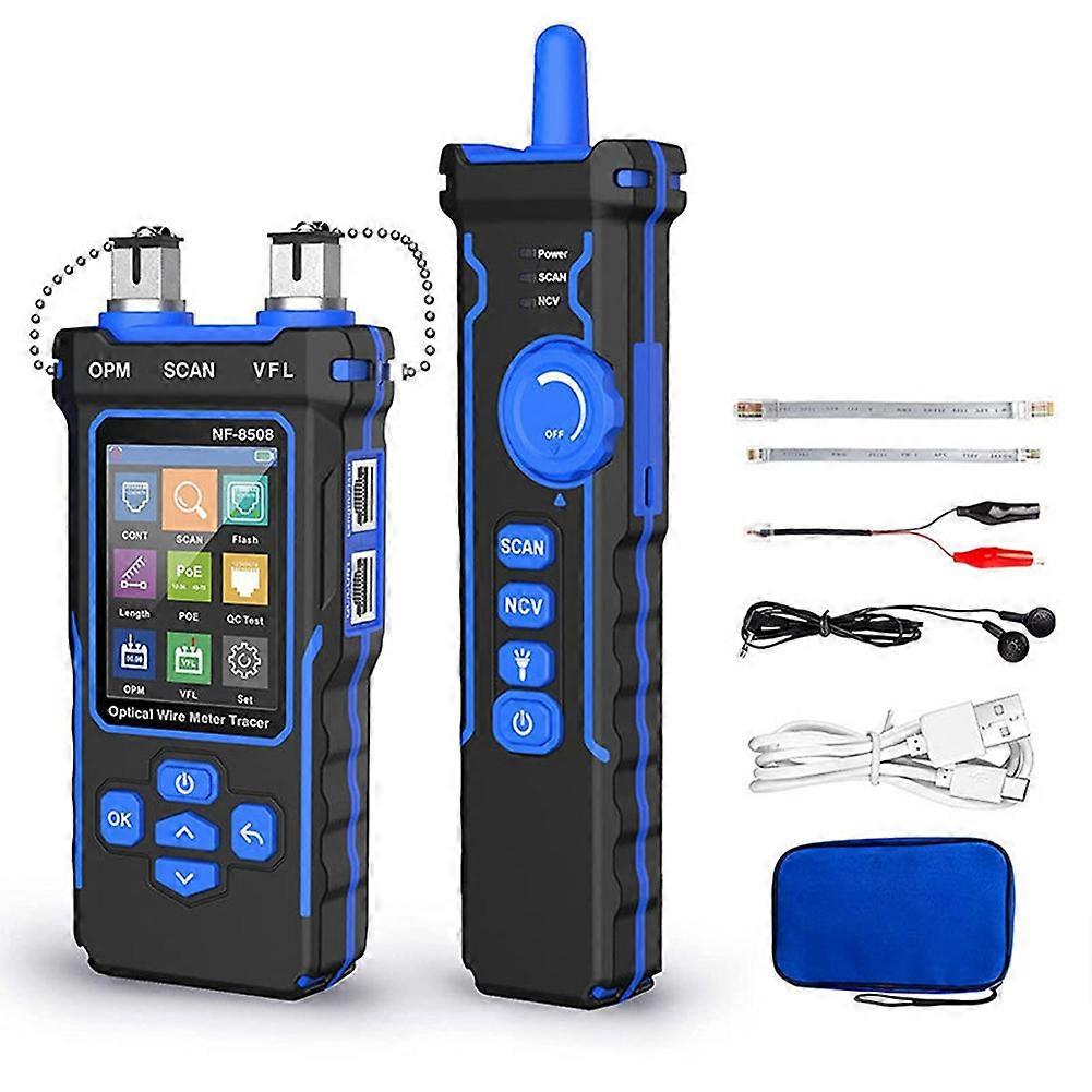 NOYAFA NF-8508 Network Cable Tester Rechargeable Network Line Finder Wire Tracker Tester PoE Checker Optical Wire Meter