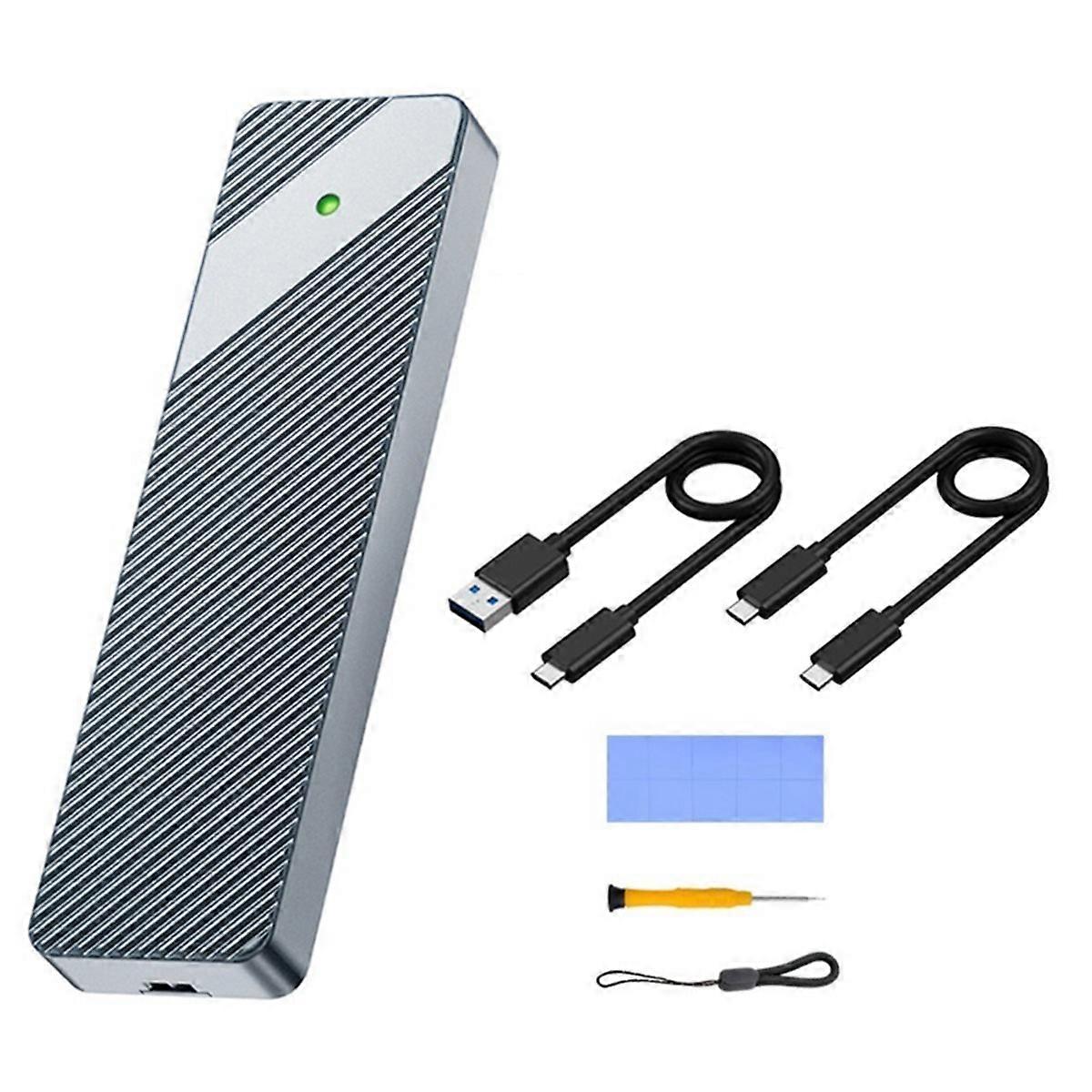 M.2 Solid State SSD Type-C USB 3.2 Interface 10Gbps Dual Protocol NVMe/NGFF External Box USB3.2 M.2 