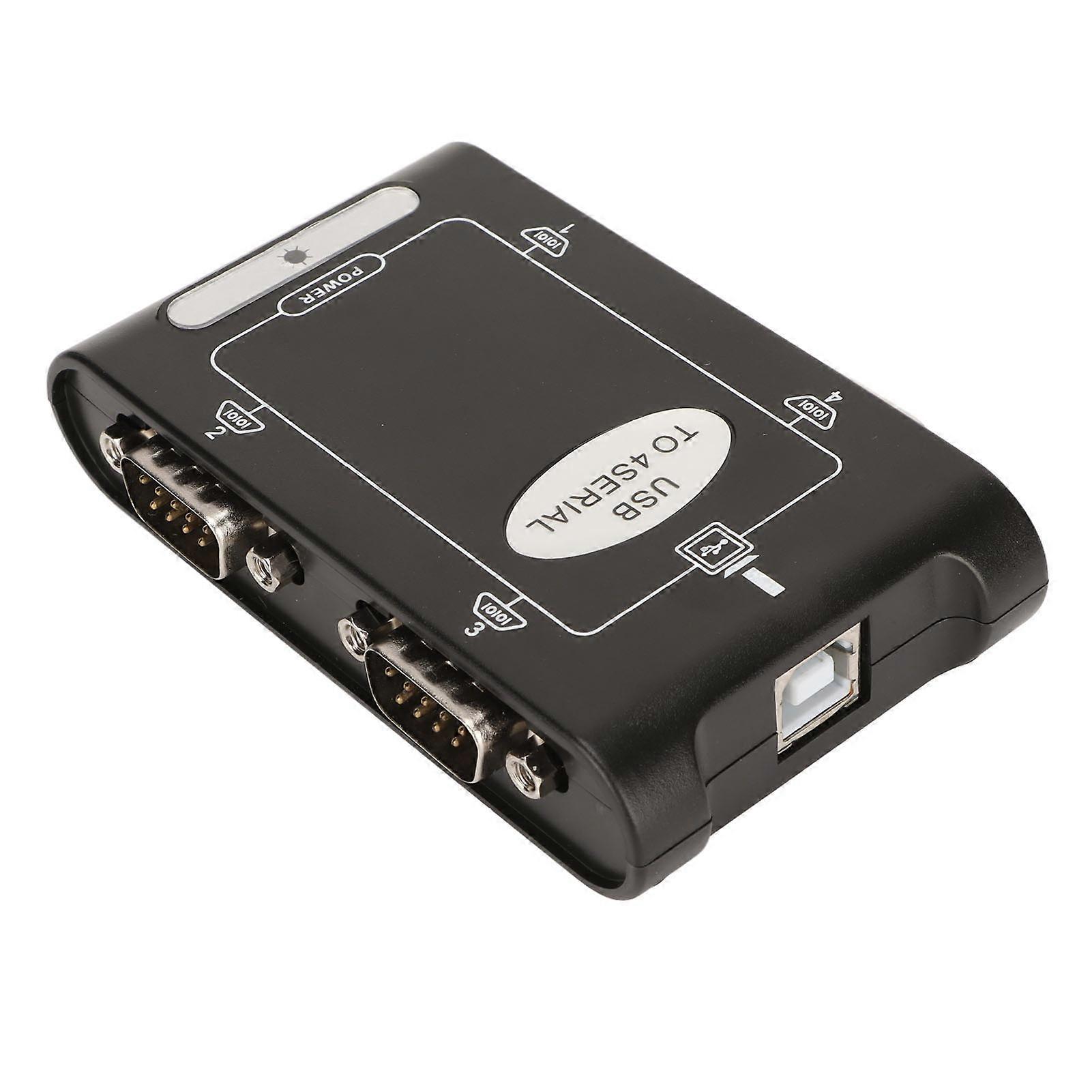 USB-zu-Seriell-Adapter 4 RS232-Port-COM-Reservefunktion DB9 Compact USB-zu-RS232-Adapter für Windows 10 8 7