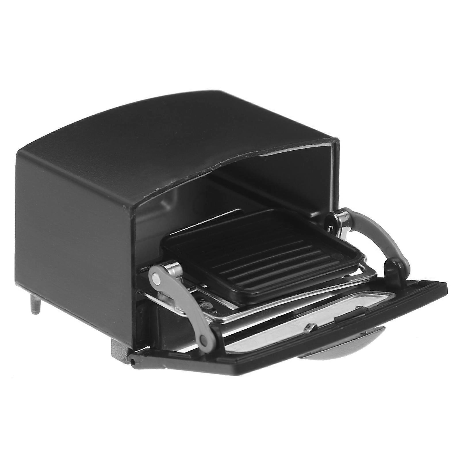 Mini Oven Toy Miniature Kitchenware for Decor Black Plastic Model