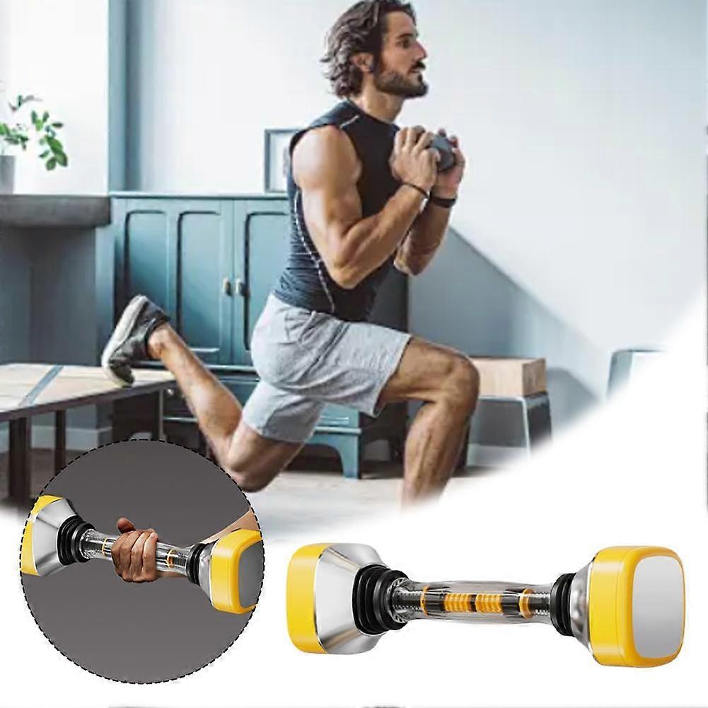 Fitfighter Vibration Dumbbells 6 Min Daily Workout for Toning Balance Muscle Relaxation ABS Weights with Non Slip Grip Full Body Exercise