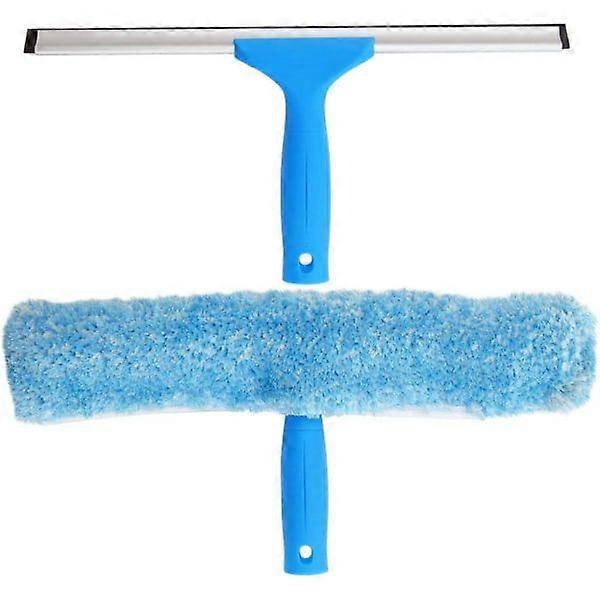 Professional window squeegee with microfiber brush, width 30 cm