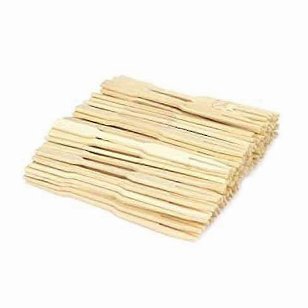 Mini Bamboo Forks 3.5 Inch, Small Forks for Appetizers