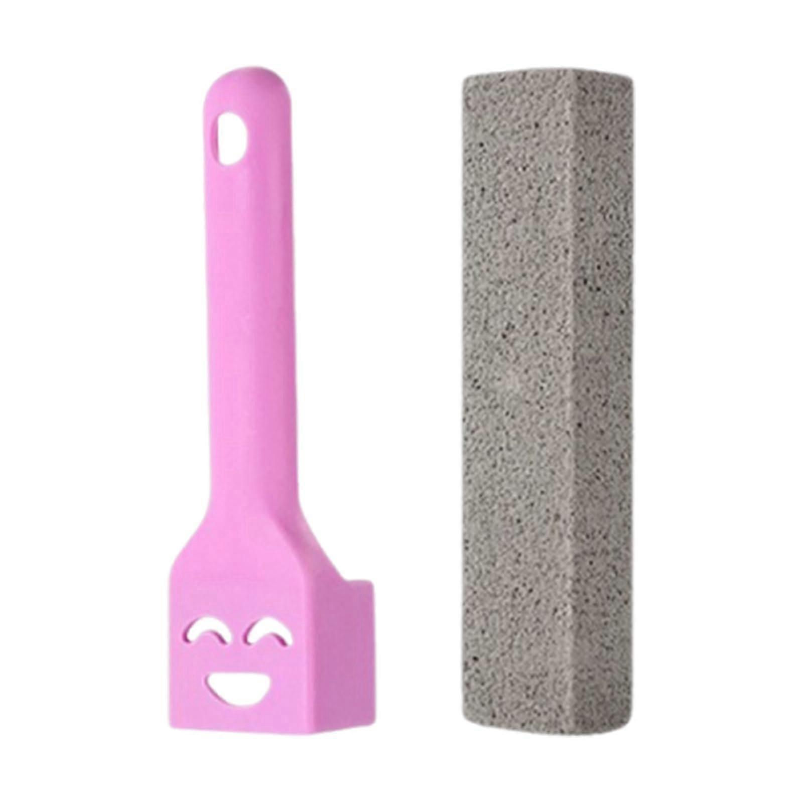 Pumice Stone Toilet Brush with Ergonomic Handle for Easy Stain Removal and Deep Cleaning
