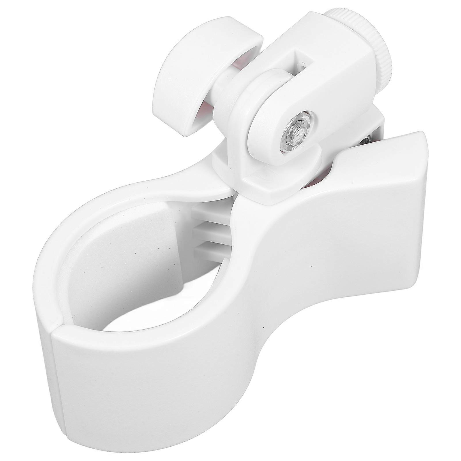Adjustable Microphone Holder Clip for School Use Mic Clip White