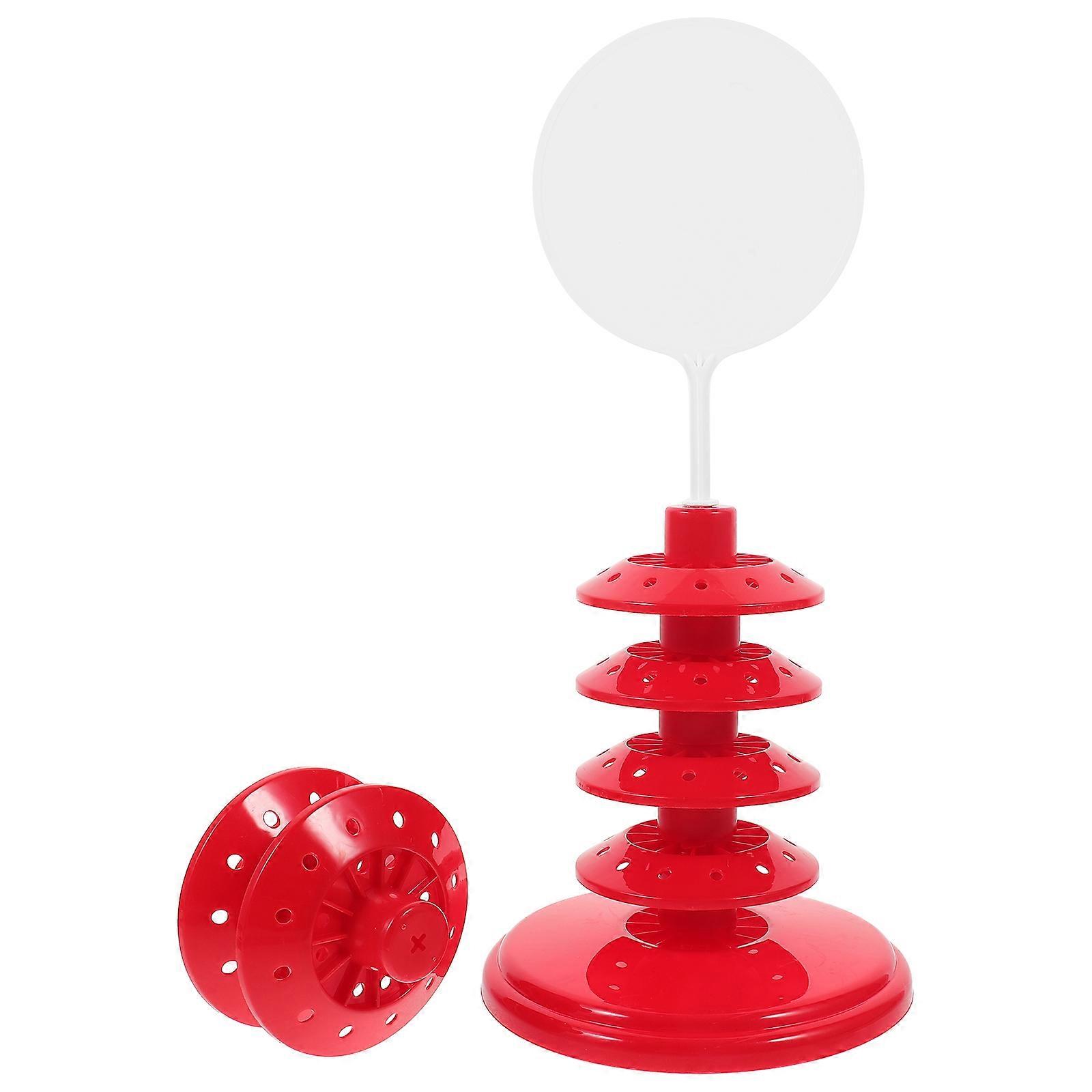 Red Lollipop Holder 6-Layer Display Rack for Storage Use with PP Material