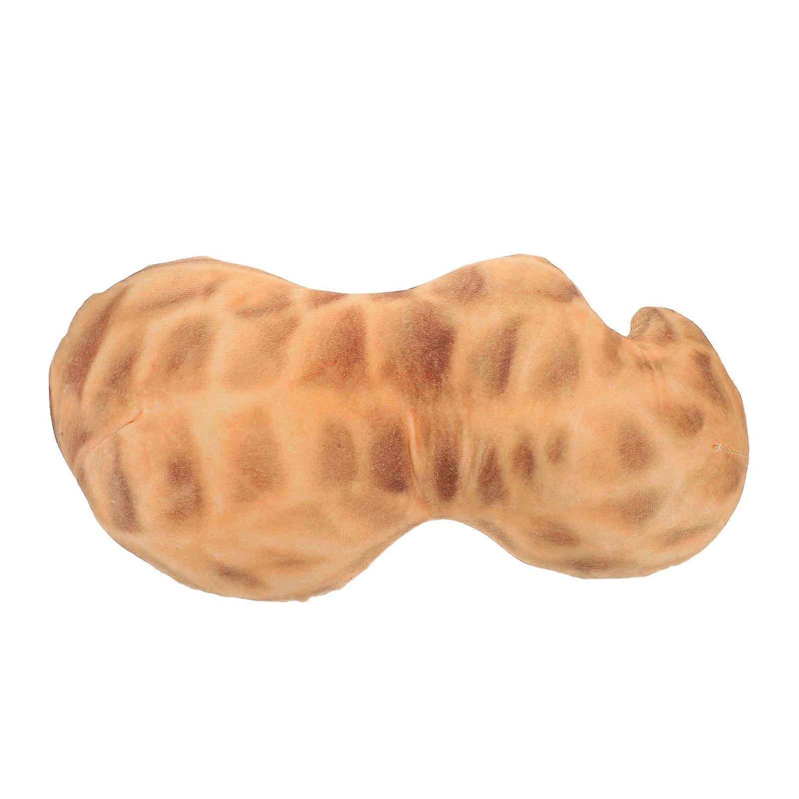 Decorative Peanut Pillow Plush Pillow for Lumbar Support Soft Cushion