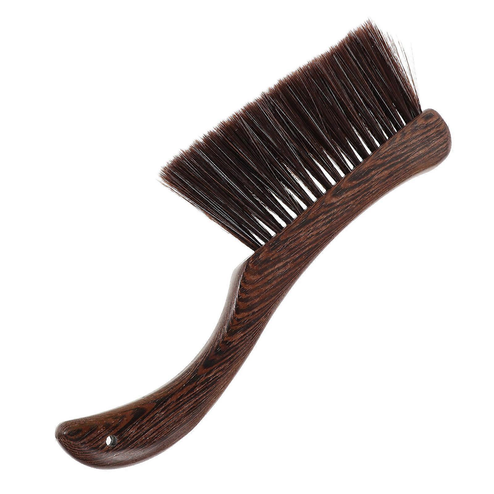 Wooden Bed Brush with Thick Handle for Cleaning