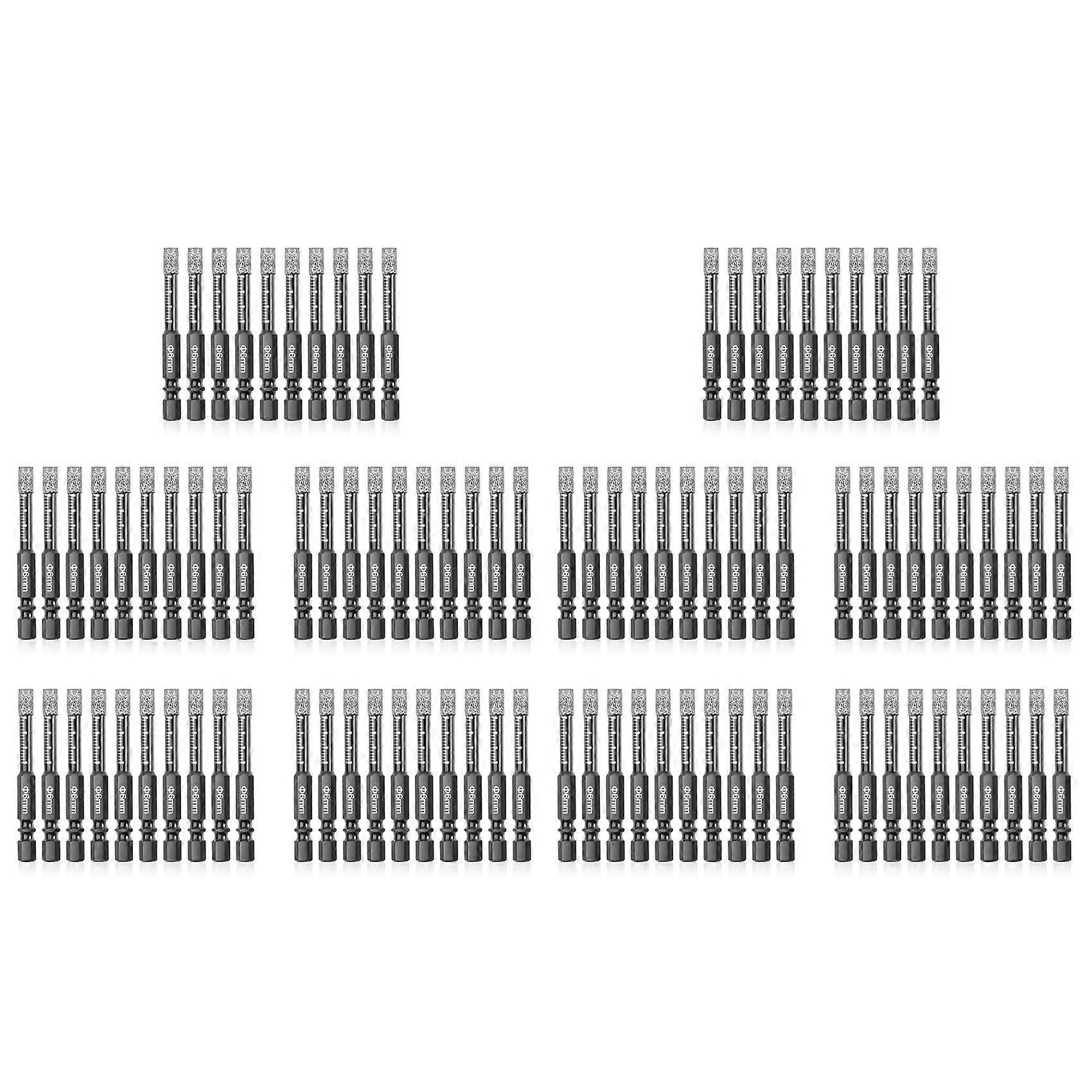 10Pcs Diamond Drill Bits,6mm Dry Diamond Core Drill Bit Set
