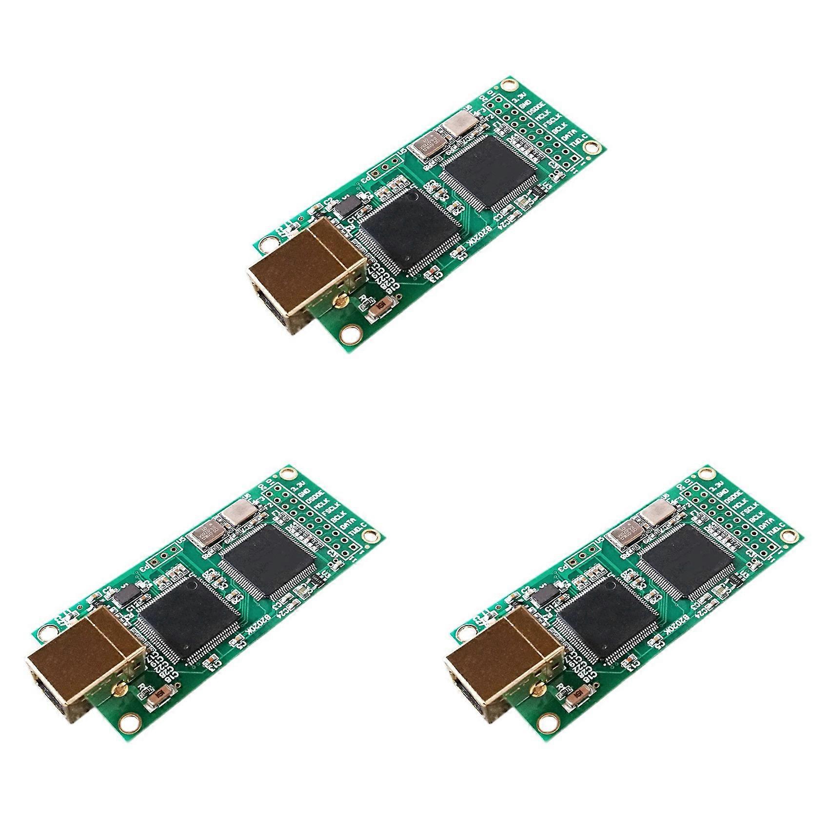 3X Amanero Combo384 Module DSD512/PCM384 32Bit for AK4497 ES9038 AK4493 Decoders (Standard Crystal)