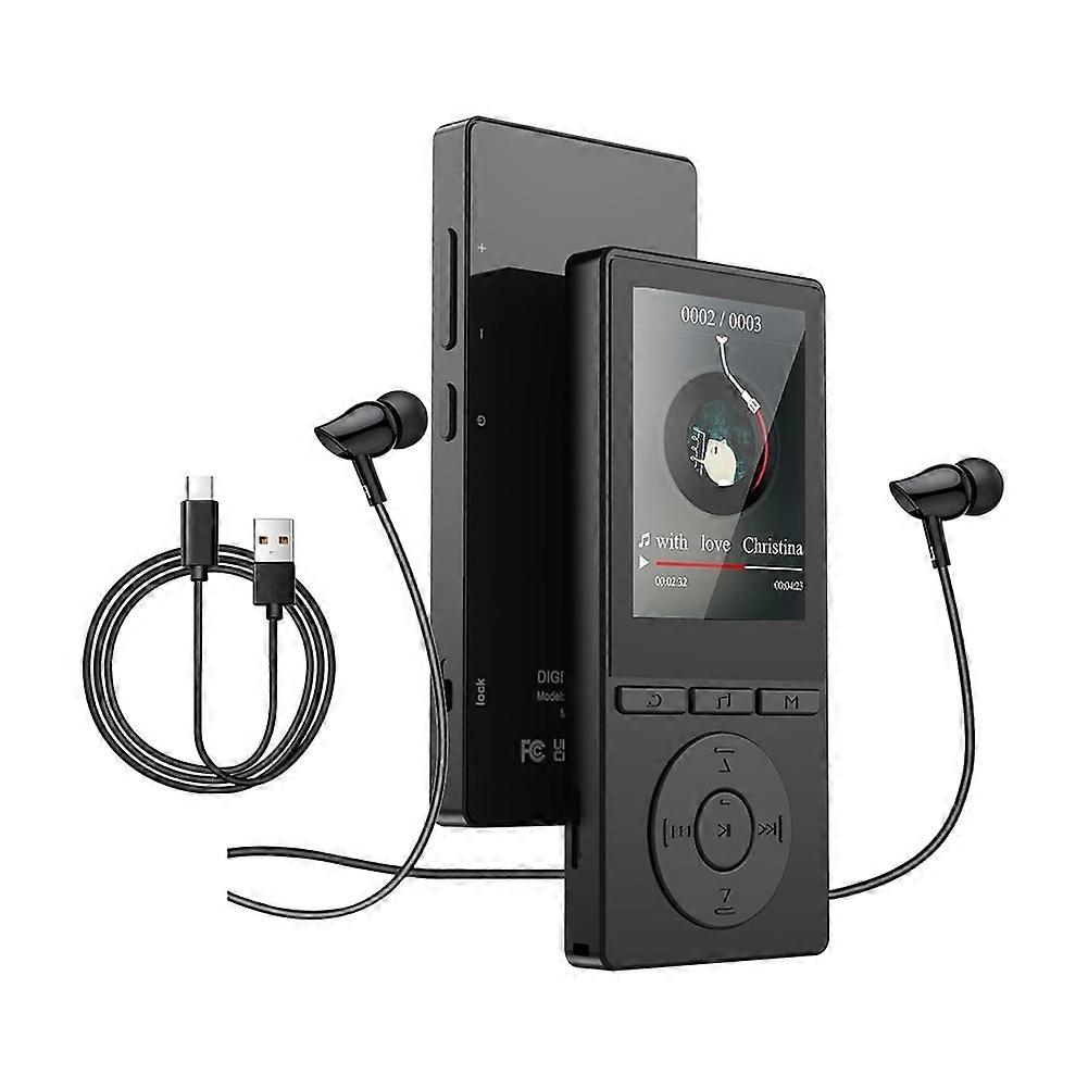32GB MP3 Player with Bluetooth,Music Player with HiFi Sound for Sports Runners,Built in HD Speaker Voice Recorder Radio