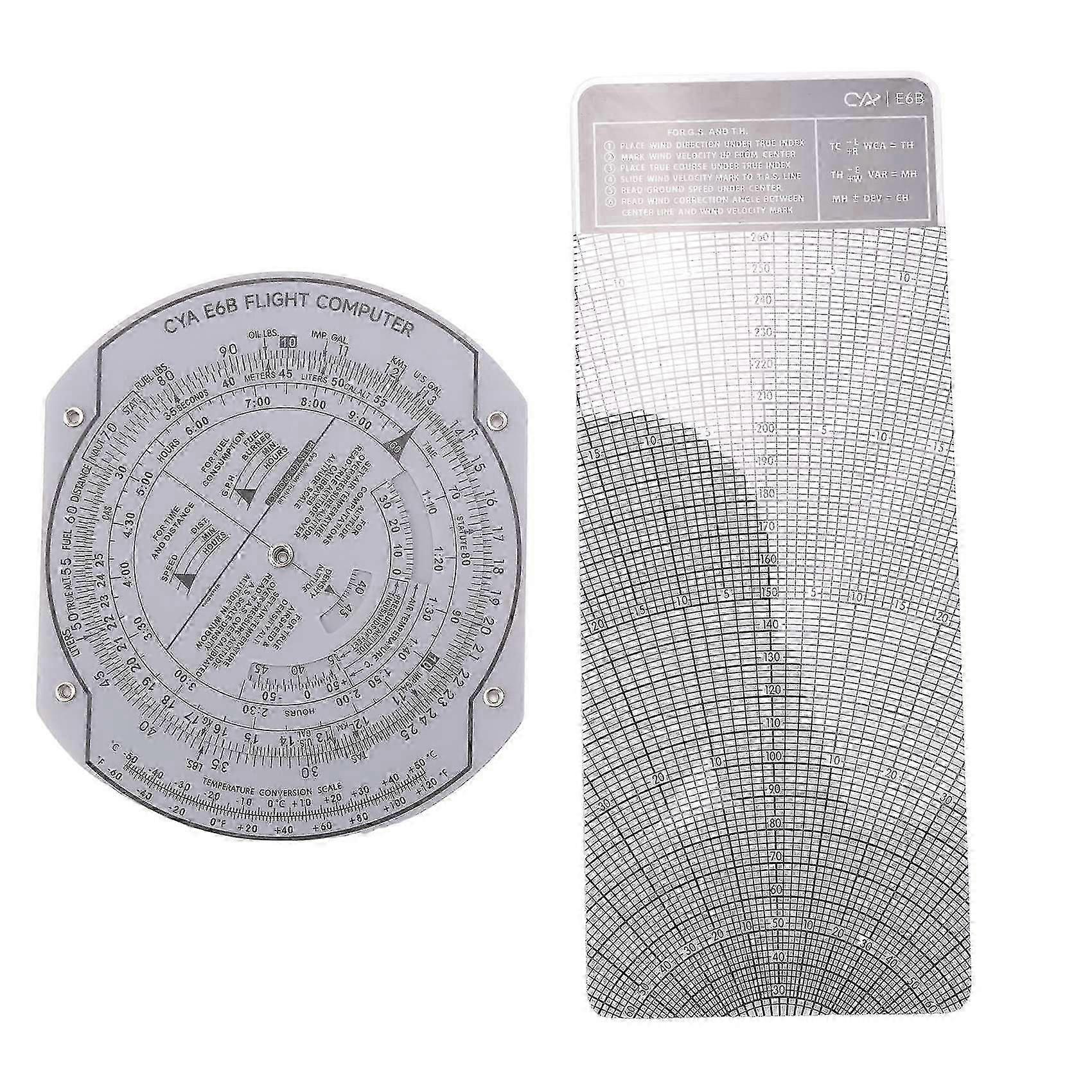 Plastic Flight Computer E6B for Aviation Pilots