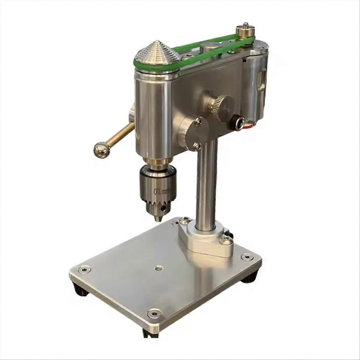 220V Mini Bench Drill 0.4-4mm Drilling Machine Watch Repair Tool Bench Drill with Speed Adjustable Power Adapter EU Plug